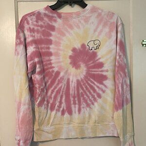 Ivory Ella: Pink and Yellow Tie-Dye Sweatshirt